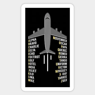 Aviation  - Phonetic Alphabet Magnet